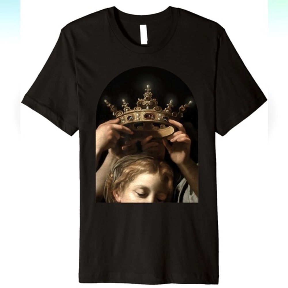 Renaissance Painting T-Shirt featuring Cavarozzi’s Virgin and Child with Angels